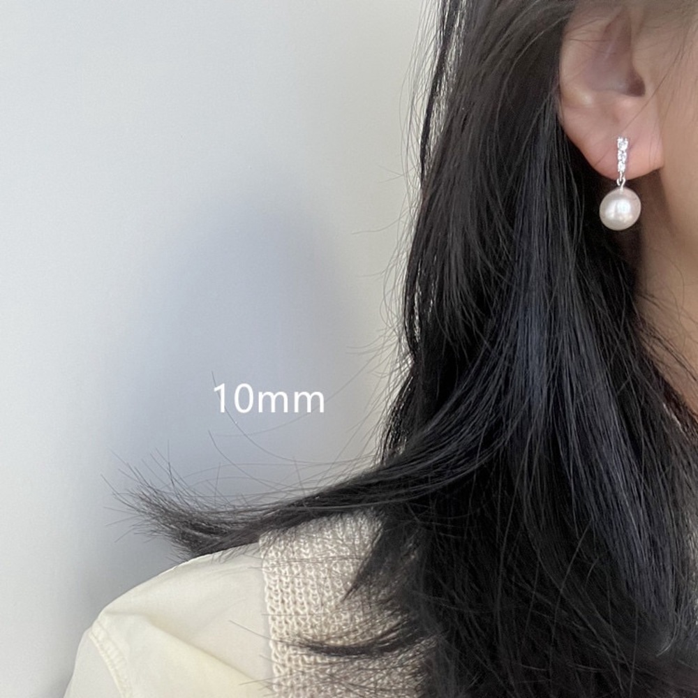 Faux pearl earrings